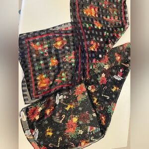 Set of two Cajon occasions, Christmas scarves